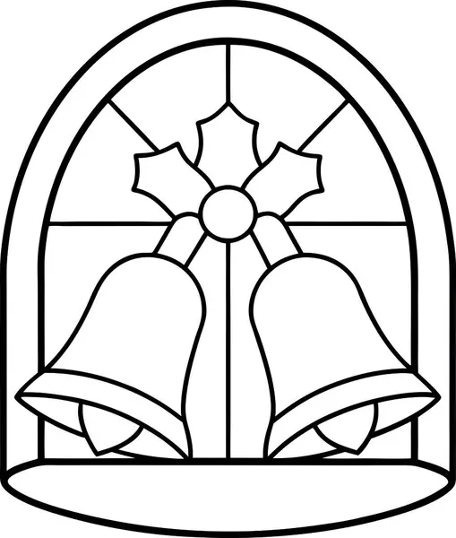 Yüksek Kalite Lekeli Cam Noel Çanları Vektörü