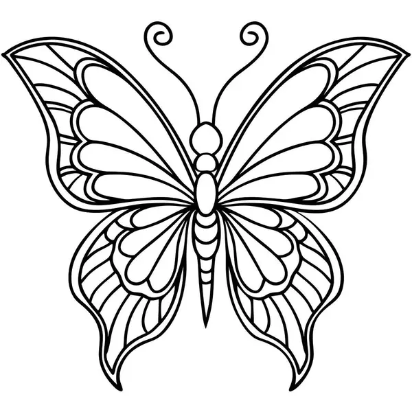 Yüksek Kalite Geometrik Kelebek Vektörü