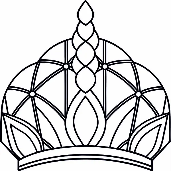 Yüksek Kalite Lekeli Cam Taç Vektörü