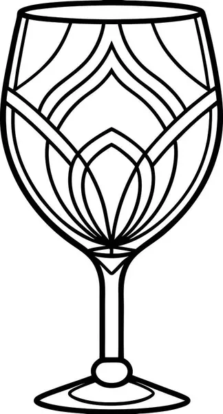 Yüksek Kalite Lekeli Cam Şarap Vektörü
