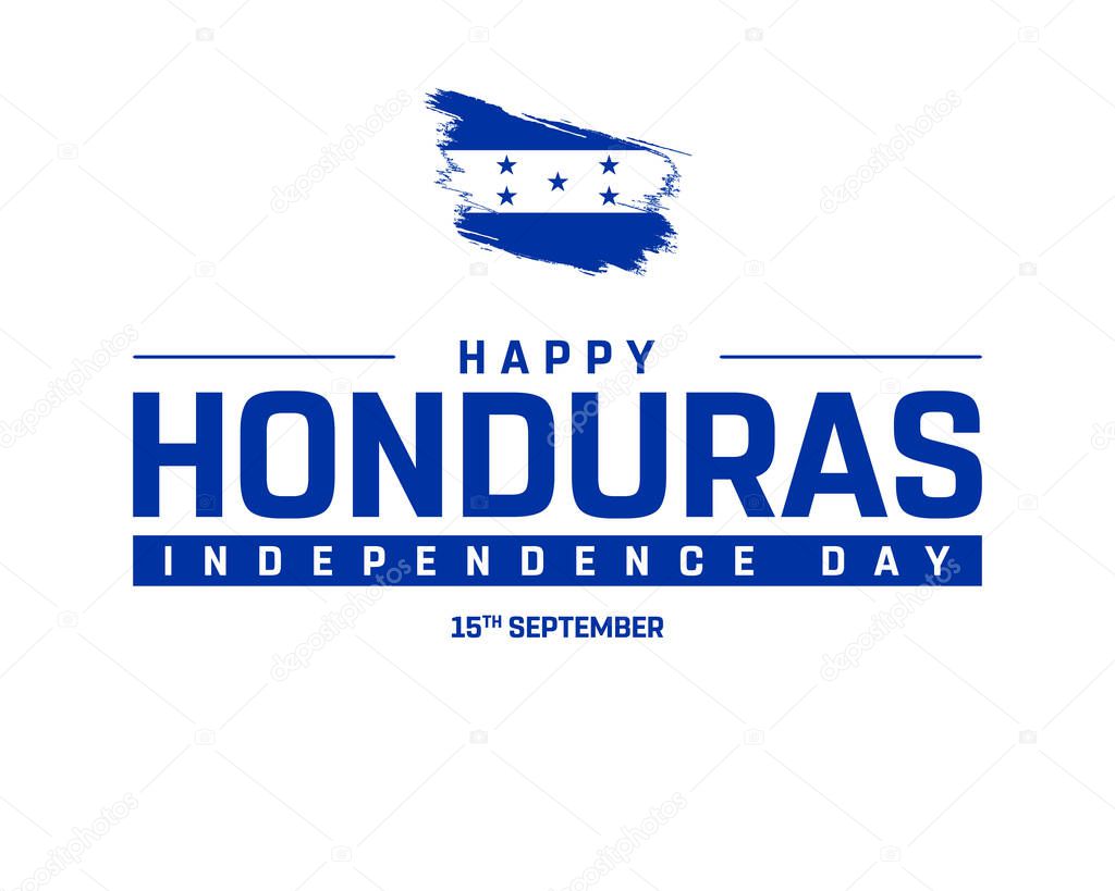 Honduras Independence Day Design, Honduras Flag Design, Honduras, 15th September, Independence Day of Honduras, Vector illustration of Independence Day, I love Honduras, Editable Vector Design