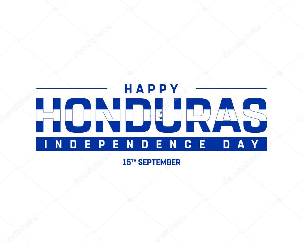 Honduras Independence Day Design, Honduras Flag Design, Honduras, 15th September, Independence Day of Honduras, Vector illustration of Independence Day, I love Honduras, Editable Vector Design
