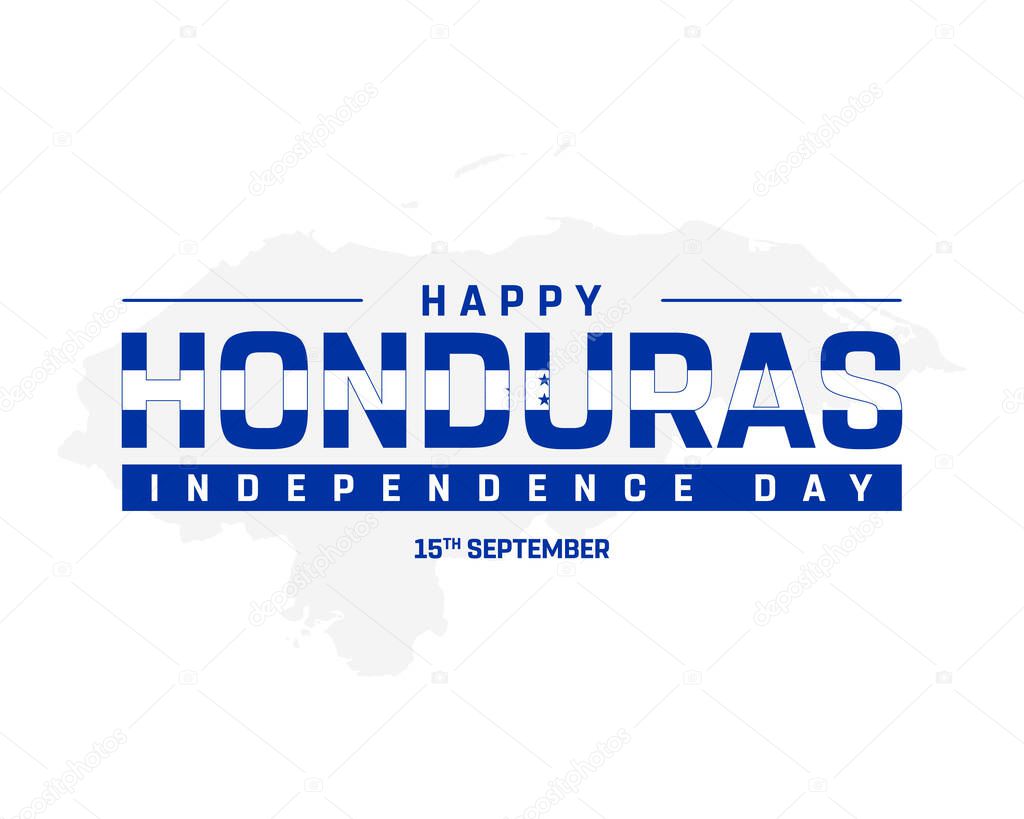 Honduras Independence Day Design, Honduras Flag Design, Honduras, 15th September, Independence Day of Honduras, Vector illustration of Independence Day, I love Honduras, Editable Vector Design