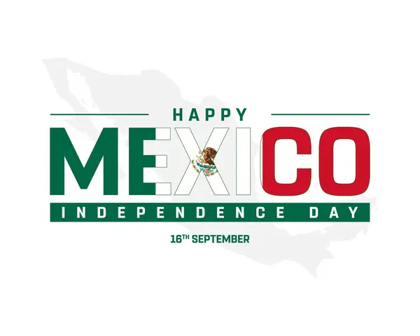 stock image National Day of Mexico, Happy Mexico Independence Day Design, Independence Day of Mexico, Mexico, Vector illustration of Independence Day of Mexico on white background, National Flag of Mexico, Editable vector Design