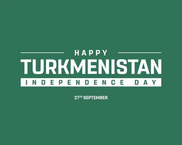 stock image National Day of Turkmenistan, Happy Turkmenistan Independence Day Design, Independence Day of Turkmenistan, Turkmenistan, Vector illustration of Independence Day of Turkmenistan on white background, National Flag of Turkmenistan, Vector Design