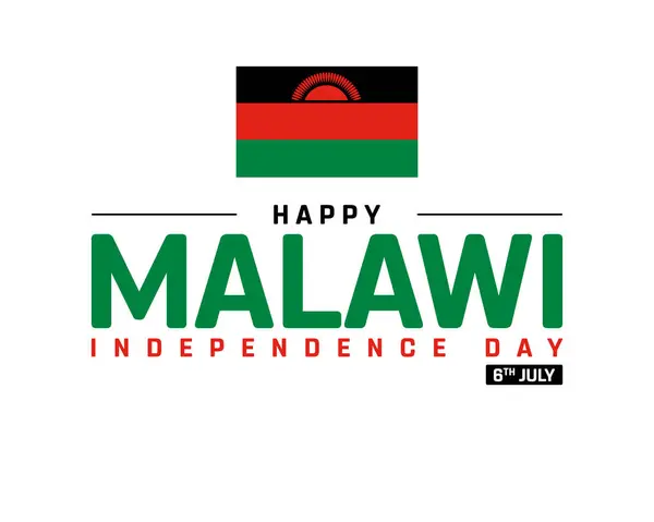 stock image Happy Malawi Independence Day Design, Independence Day of Malawi with flag of Malawi, National Day of Malawi, Malawi, Vector illustration of Independence Day of Malawi on white background, National Flag of Malawi, Editable vector Design