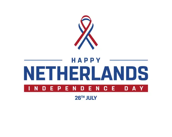 stock image Happy Netherlands Independence Day Design, Independence Day of Netherlands with flag of Netherlands, National Day of Netherlands, Netherlands, Vector illustration of Independence Day of Netherlands on white background, National Flag of Netherlands