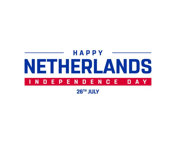 stock image Happy Netherlands Independence Day Design, Independence Day of Netherlands with flag of Netherlands, National Day of Netherlands, Netherlands, Vector illustration of Independence Day of Netherlands on white background, National Flag of Netherlands