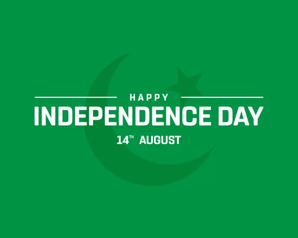 stock image Happy Pakistan Independence Day Design, Independence Day of Pakistan with flag of Pakistan, National Day of Pakistan, Pakistan, Vector illustration of Independence Day of Pakistan on green background, National Flag of Pakistan, Editable vector Design