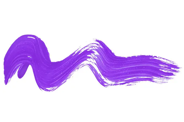 Beyaz arkaplanda münferit mor fırça darbeleri.