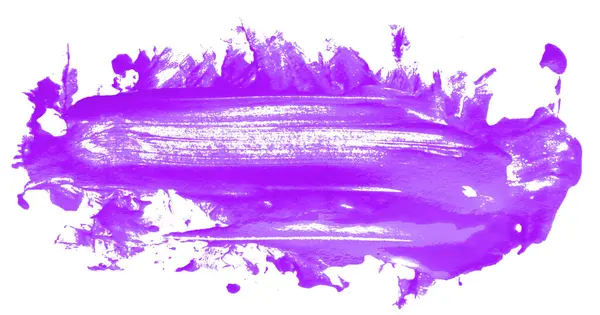 Beyaz arkaplanda münferit mor fırça darbeleri.
