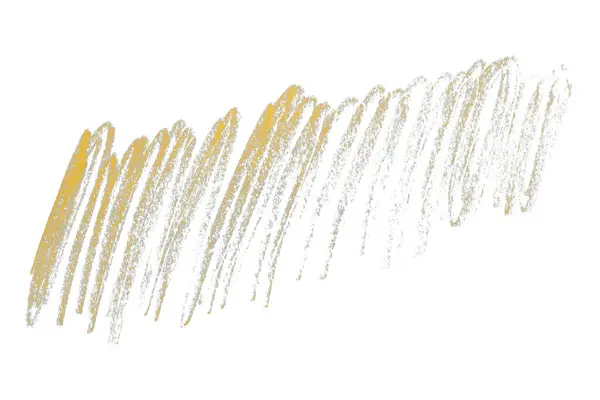 Beyaz arkaplanda izole edilmiş sarı kalem çizimi.