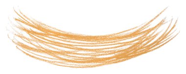 Turuncu kalem beyaz arkaplanda izole edilmiş basit çizgiler çizdi.