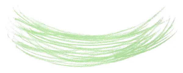 Yeşil kalem vuruşları basit, beyaz arkaplanda izole.