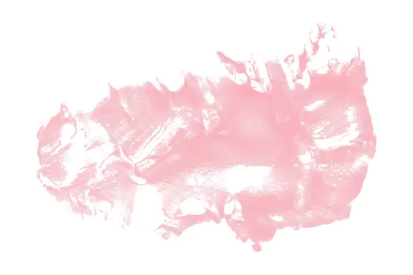 Beyaz arkaplanda pembe suluboya fırça darbeleri.