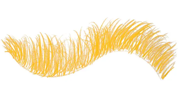 Beyaz arkaplanda sarı kalem çizgileri.