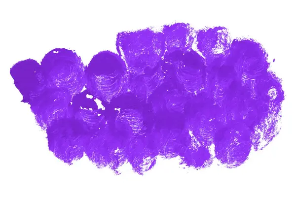 Beyaz arkaplanda mor fırça darbeleri.