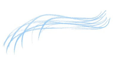 Beyaz arkaplanda açık mavi kalem çizgileri.