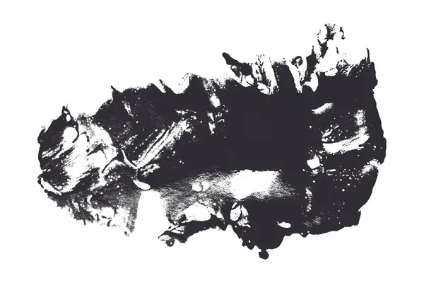 Beyaz arkaplanda siyah fırça darbeleri.