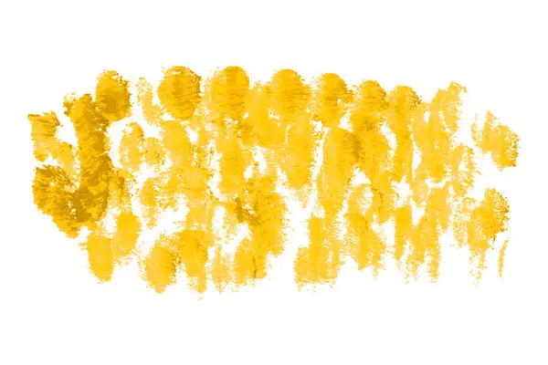 Beyaz arkaplanda sarı fırça darbeleri.