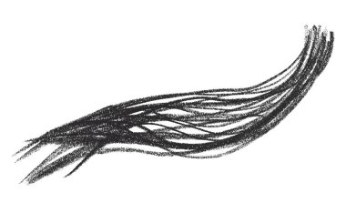 Beyaz arkaplanda siyah kalem çizgileri.