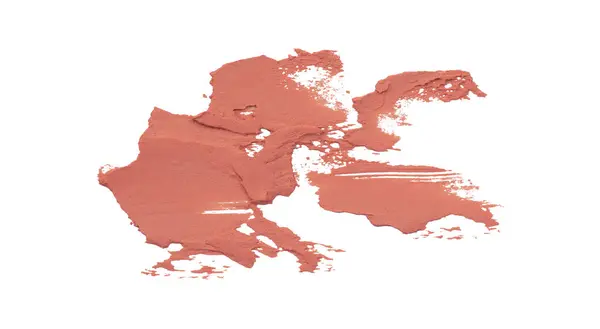 Beyaz arkaplanda tuğla turuncu fırça darbeleri.