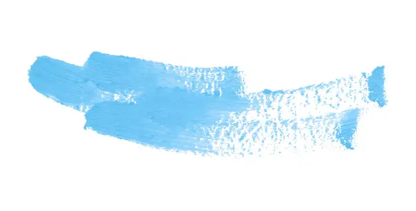 Beyaz arkaplanda açık mavi fırça darbeleri.