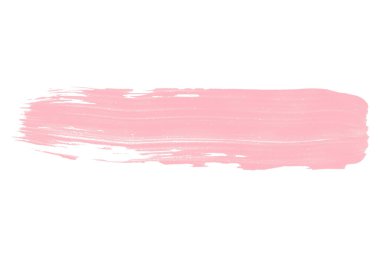 Beyaz arkaplanda pembe suluboya fırça darbeleri.