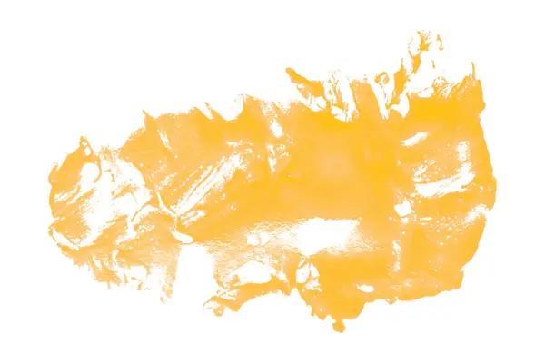 Beyaz arkaplanda sarı fırça darbeleri.