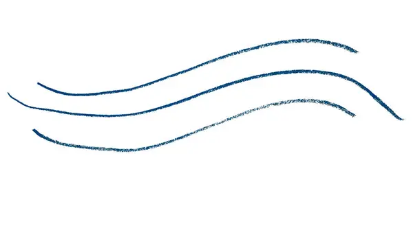 Beyaz arkaplanda mavi kalem çizgileri.