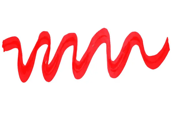 beyaz zemin üzerine kırmızı fırça darbeleri.