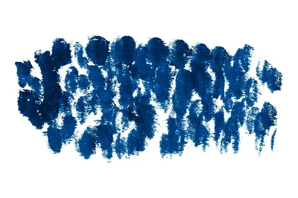 Beyaz arkaplanda mavi fırça darbeleri.