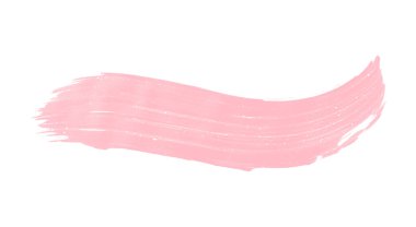 Beyaz arkaplanda pembe suluboya fırça darbeleri.