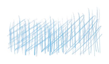 Beyaz arkaplanda açık mavi kalem çizgileri.