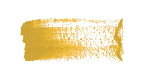Beyaz arkaplanda sarı fırça darbeleri.