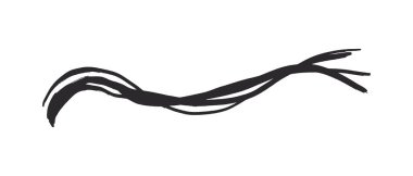 Beyaz arkaplanda kırmızı fırça darbeleri.