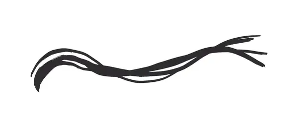 Beyaz arkaplanda kırmızı fırça darbeleri.