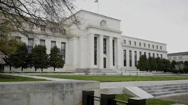 Washington 'daki Federal Rezerv Merkezi Eccles binası. Yüksek kalite fotoğraf
