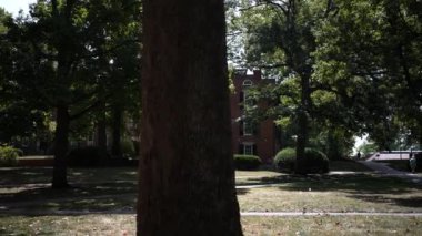 Ohio Üniversitesi eski kampüs binaları Atina Ohio 'daki gibi bir parkta..