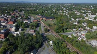 Discover the charming streets and historic buildings of Martinsburg, West Virginia, showcasing the train roundhouse.
