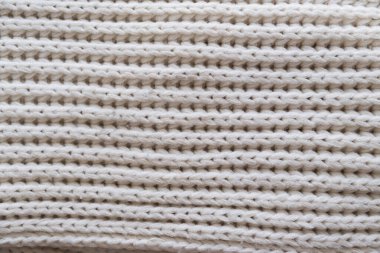 Örülmüş doku, beyaz rengin dokusuna yakın çekim