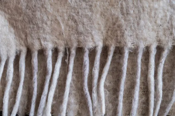 Gri yün kumaş dokusu, soyut arkaplan, makro fotoğraf, makro