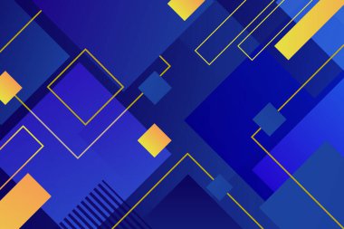 Gradyan Geometrik Mavi Soyut Arkaplan Tasarımı