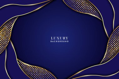 Lüks Altın Mavi Arkaplan