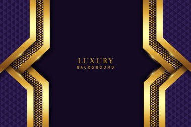 Lüks Altın Mor Arkaplan