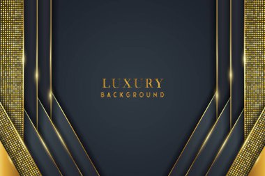 Lükslü Geometrik Altın Arkaplan