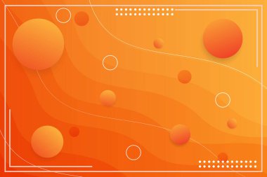 Düz Turuncu Soyut Arkaplan