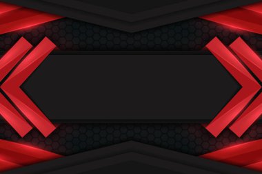 Modern Arkaplan Üst üste Kırmızı Gradyan ile Katman ŞekliName