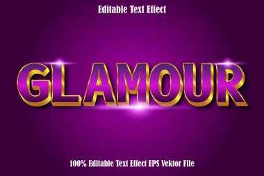 Düzenlenebilir Metin Efekti Cazibe 3B Lüks Biçimi 