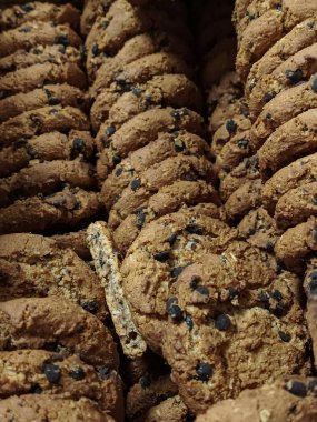 Çikolata parçalı kurabiyeler. Hamur işi geçmişi. Ulusal Kurabiye Günü.